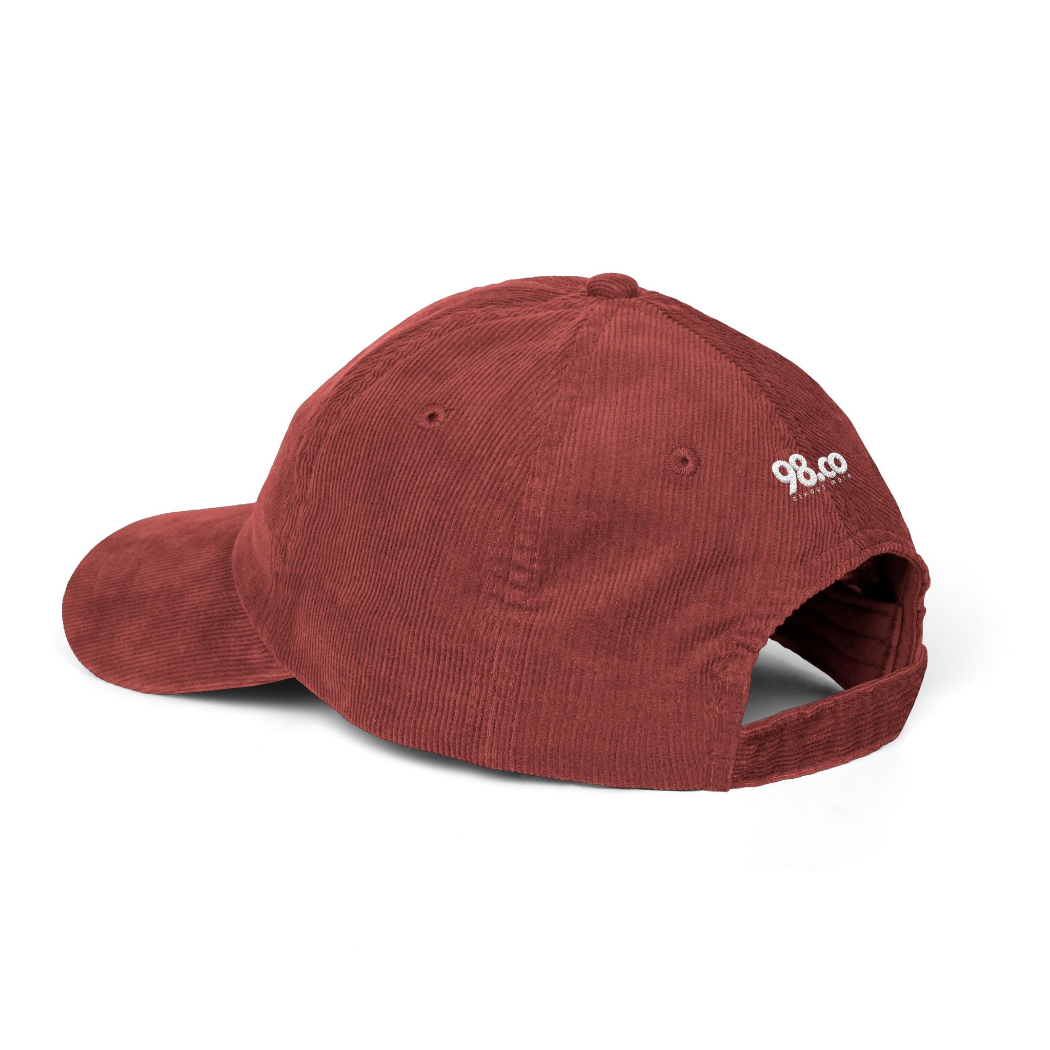 98.co Corduroy Cap | Vintage Rust Baseball Hat