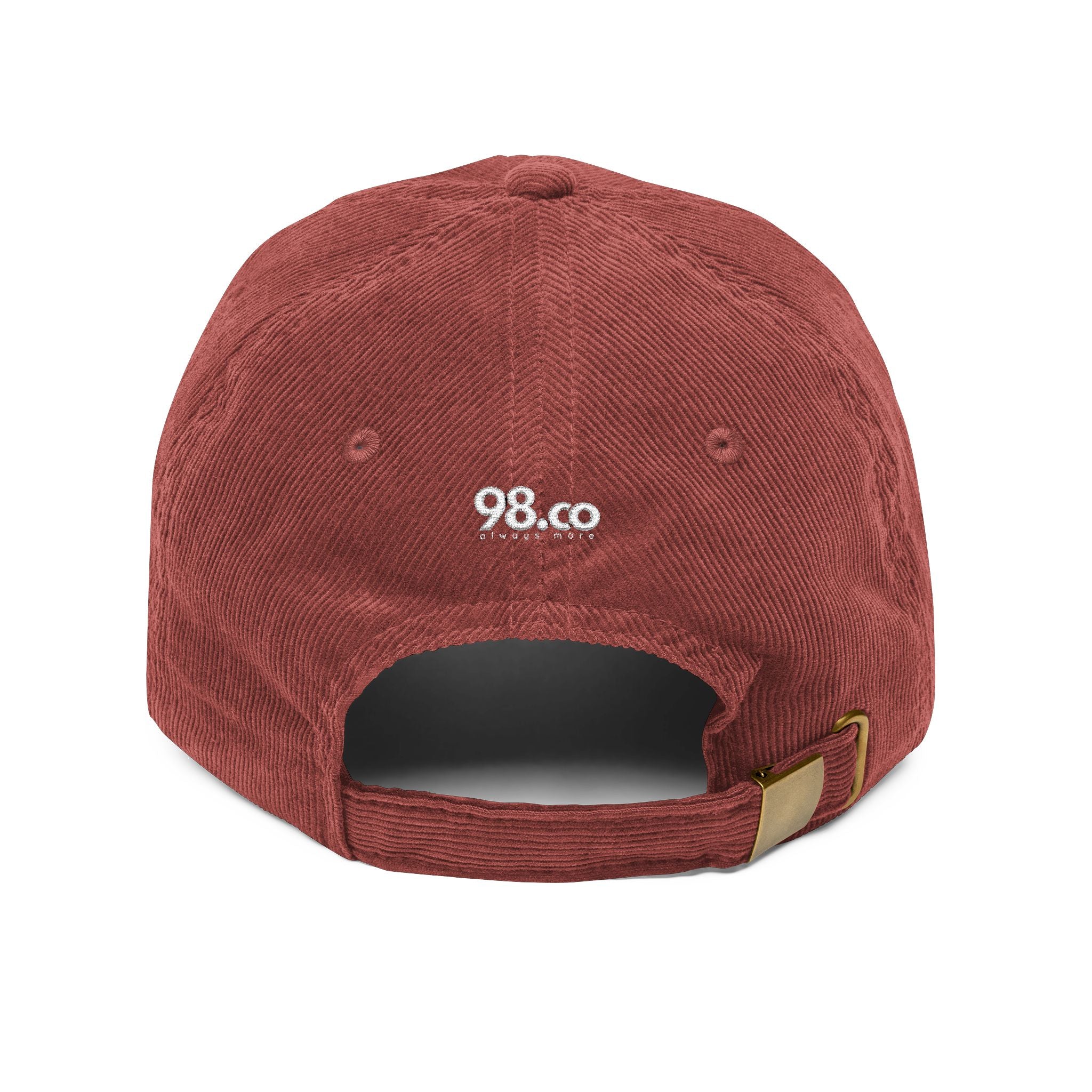 98.co Corduroy Cap | Vintage Rust Baseball Hat