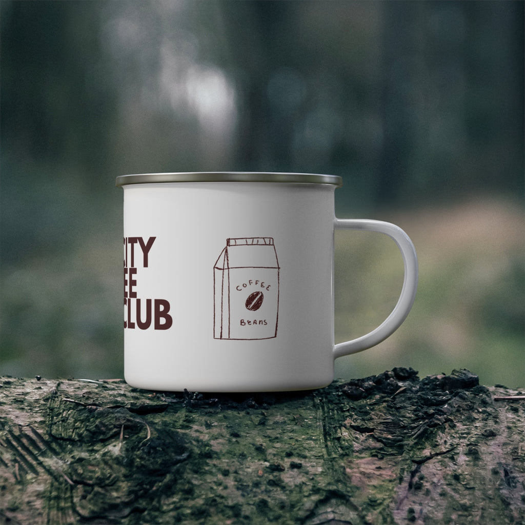 Lake City Coffee Lover Club Enamel Camping Mug