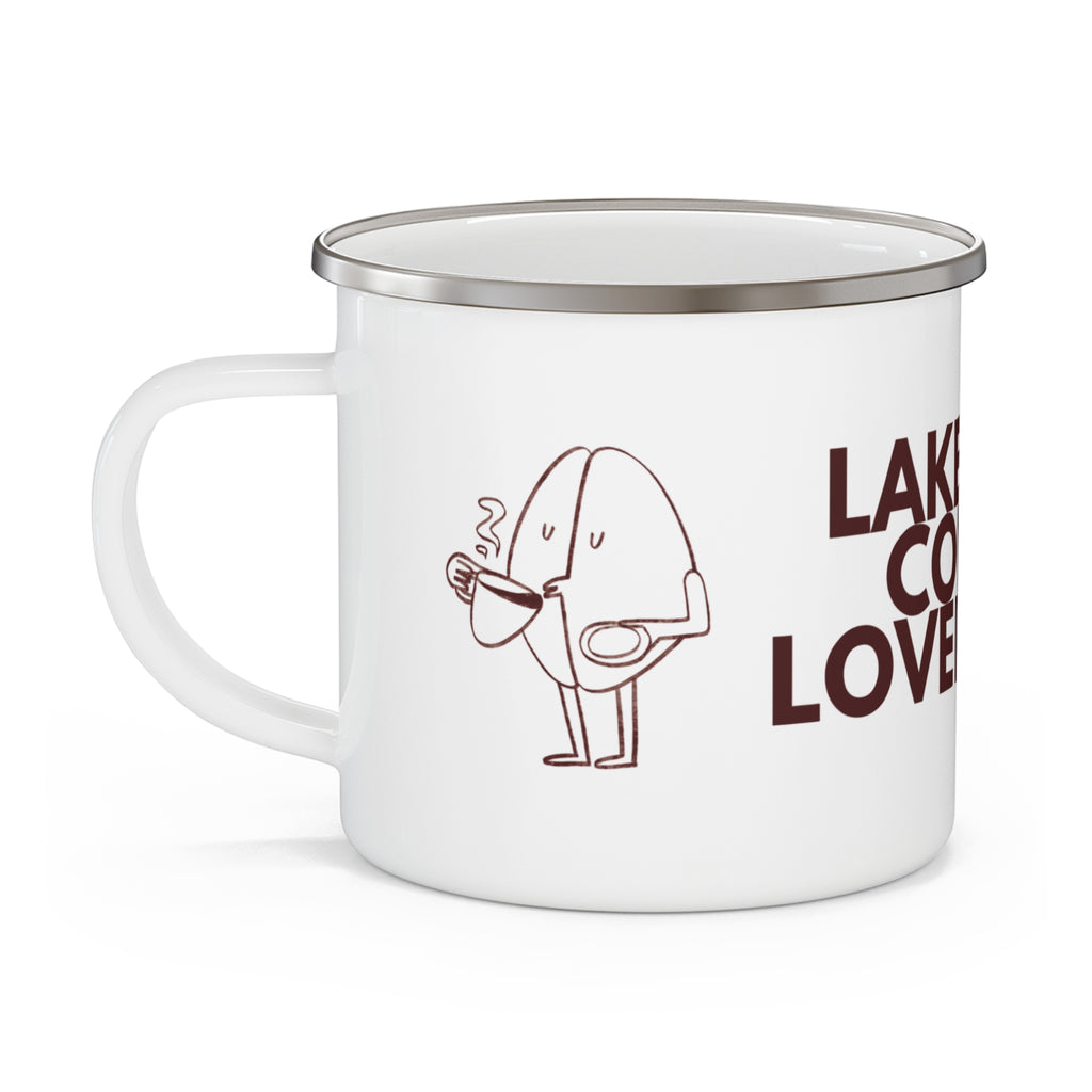 Lake City Coffee Lover Club Enamel Camping Mug