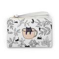 Cat in a Coffee Cup Clutch Bag