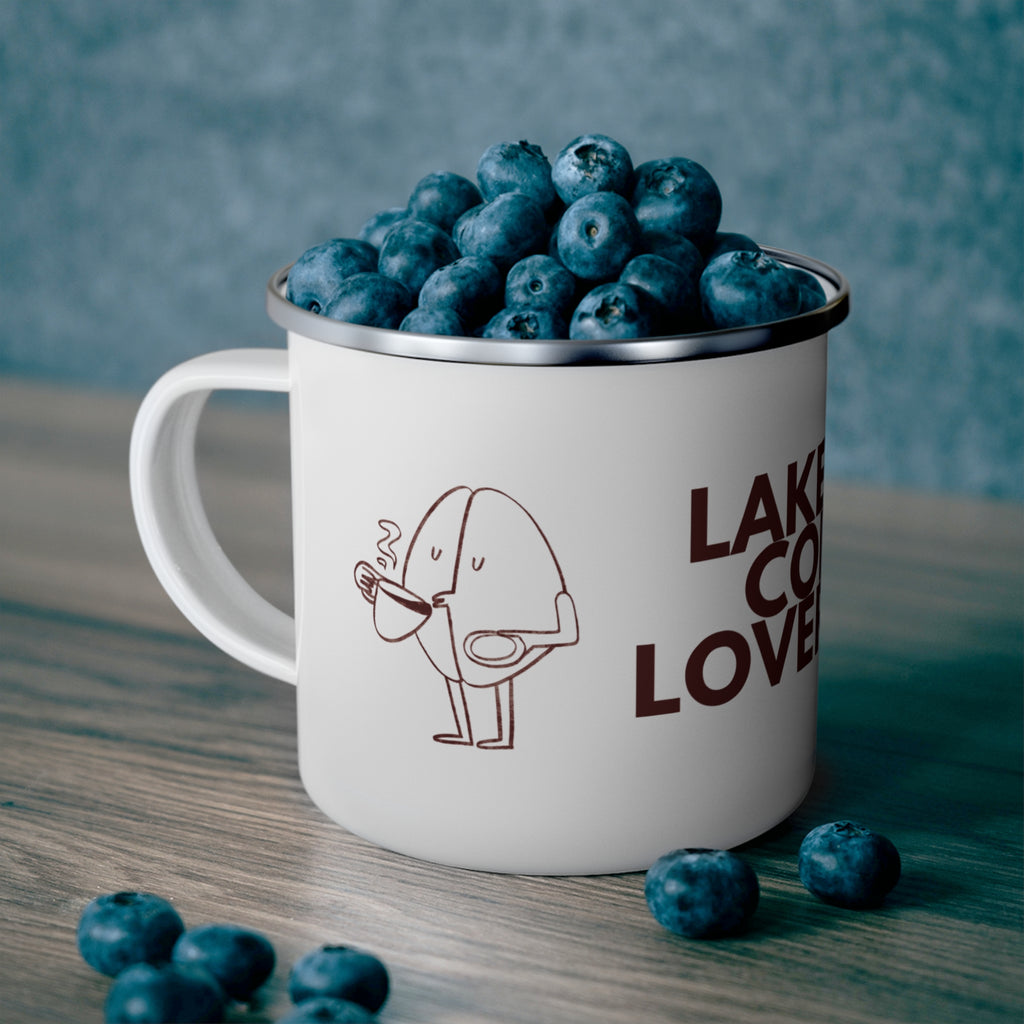Lake City Coffee Lover Club Enamel Camping Mug